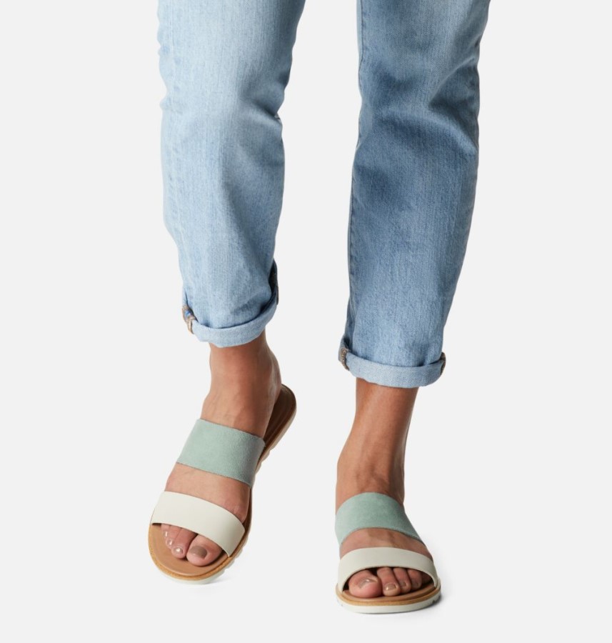 Sorel Australia Crushed Blue-Chalk Women's Ella Ii Slide Sandal