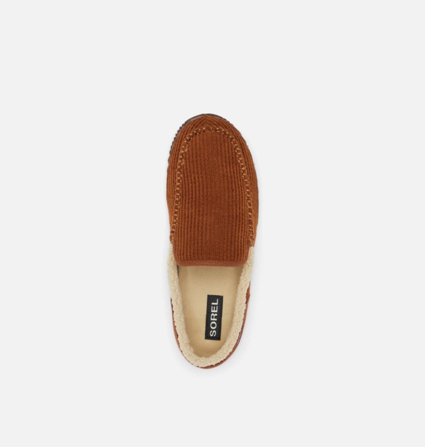 Sorel Australia Dark Amber-Burro Men's Dude Moc Slipper