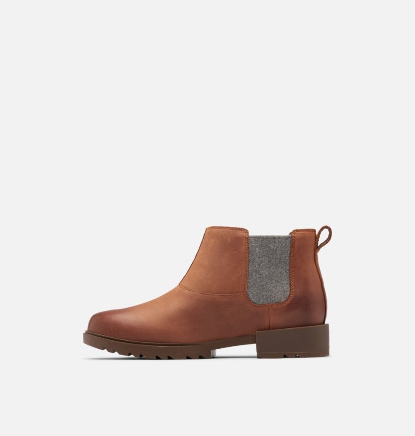Sorel Australia Dark Amber-Tobacco Women's Emelie Ii Chelsea Bootie