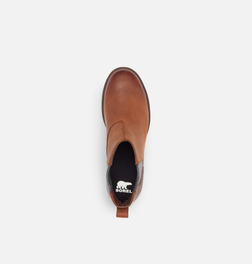 Sorel Australia Dark Amber-Tobacco Women's Emelie Ii Chelsea Bootie