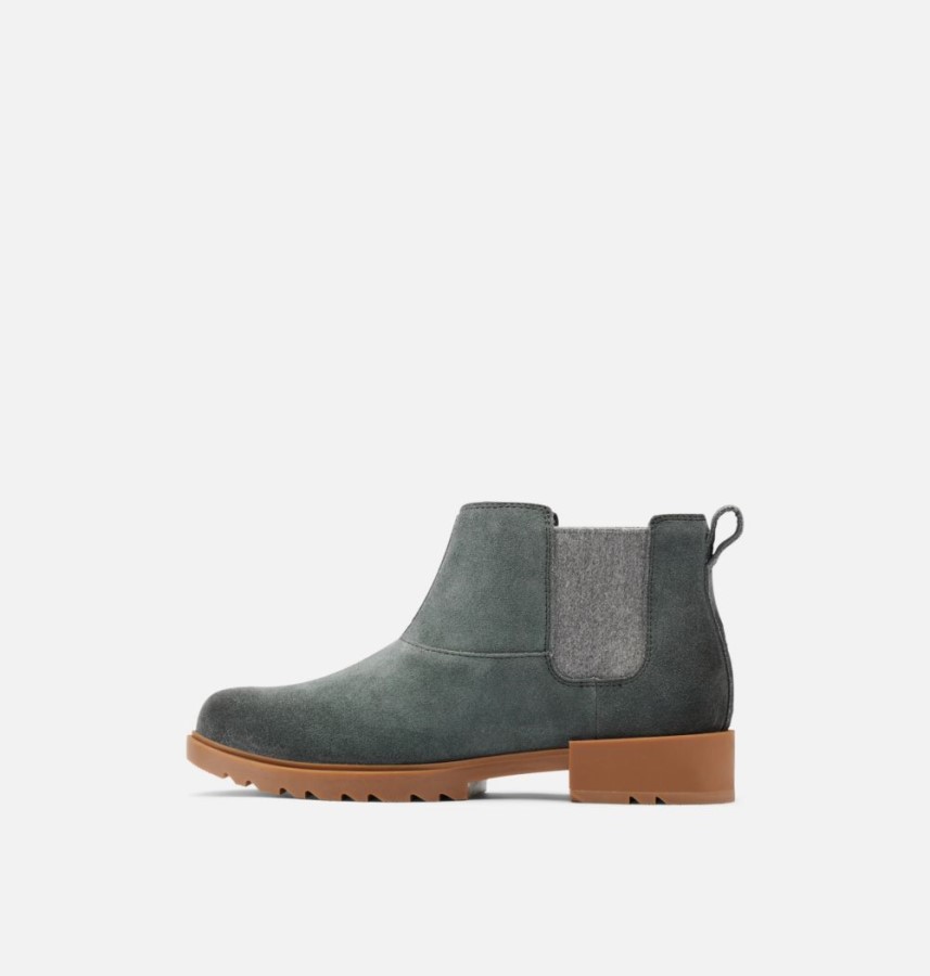 Sorel Australia Dark Moss-Gum 10 Women's Emelie Ii Chelsea Bootie