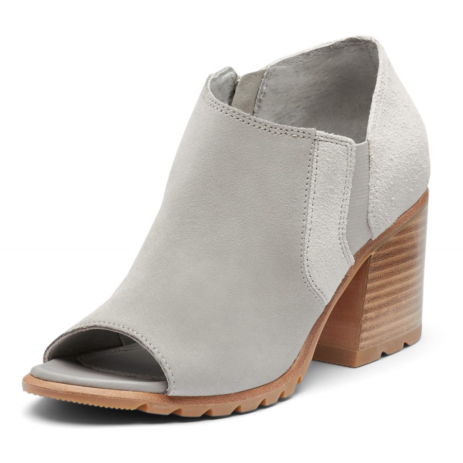 Sorel Australia Dove Women's Nadia Ankle Bootie Leather Open-Toe Ankle Boot With Block