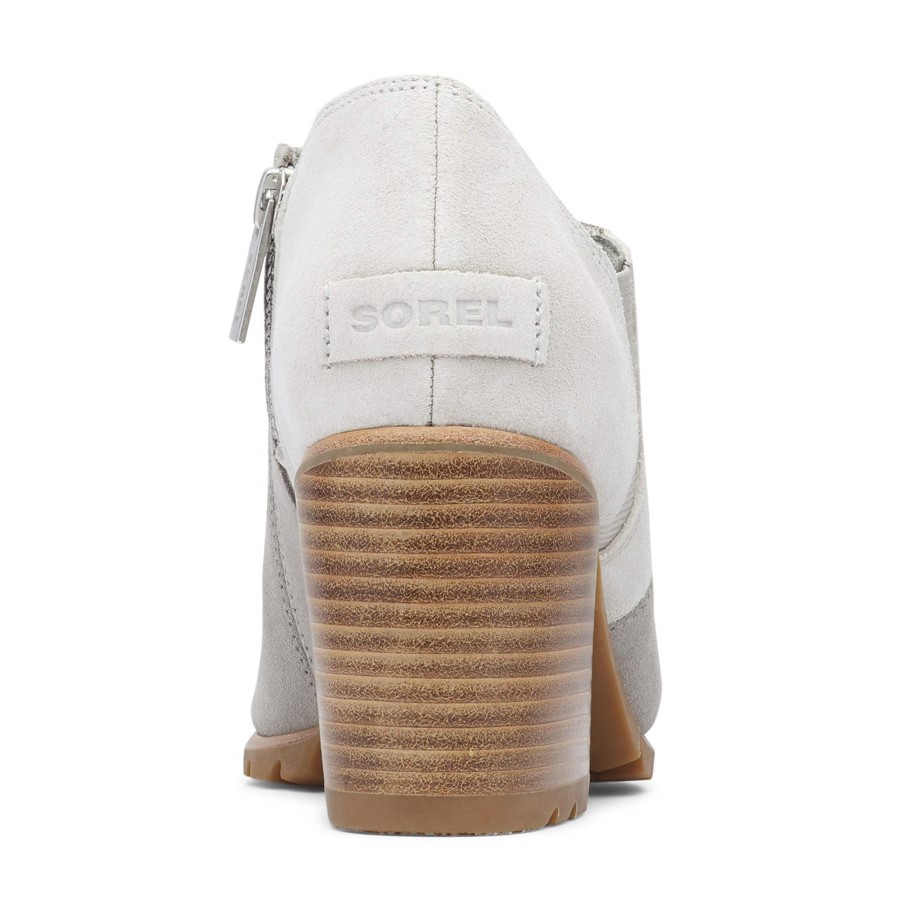 Sorel Australia Dove Women's Nadia Ankle Bootie Leather Open-Toe Ankle Boot With Block