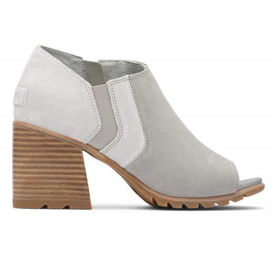 Sorel Australia Dove Women's Nadia Ankle Bootie Leather Open-Toe Ankle Boot With Block