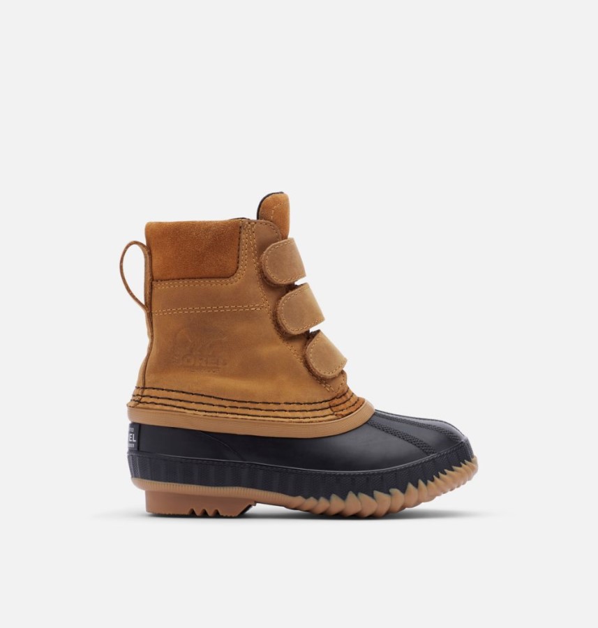 Sorel Australia Elk-Black Children's Cheyanne Ii Strap Duck Boot