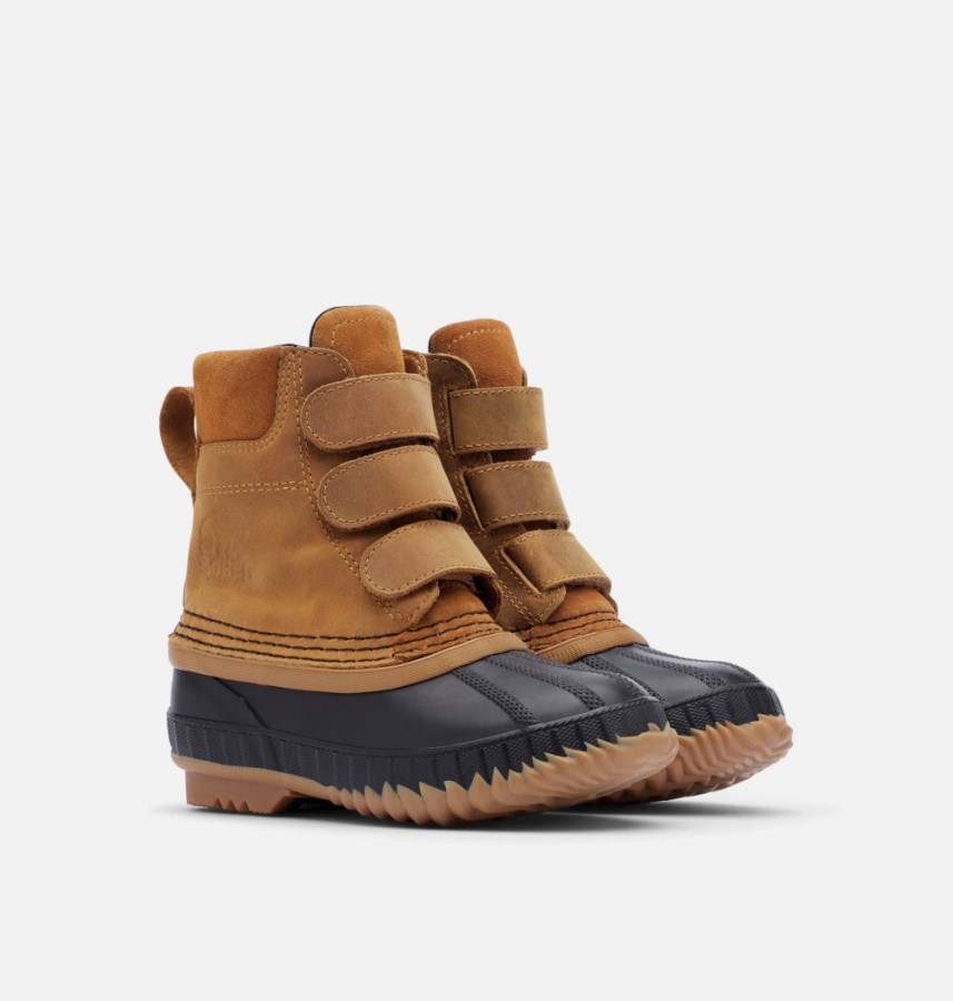 Sorel Australia Elk-Black Children's Cheyanne Ii Strap Duck Boot