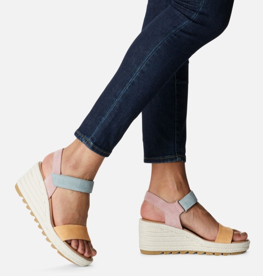 Sorel Australia Faded Spark-Sea Salt Women's Cameron Wedge Sandal