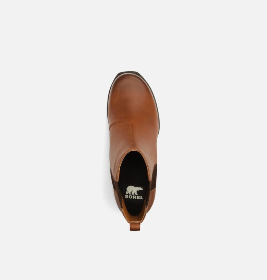 Sorel Australia Hazelnut-Blackened Brown Women's Joan Of Arctic Wedge Iii Chelsea Bootie