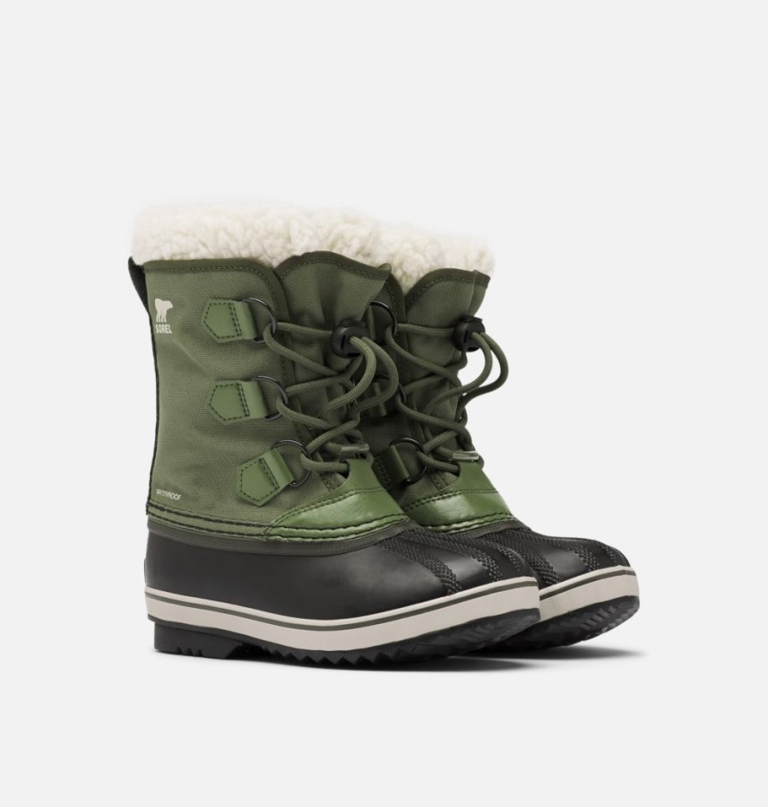 Sorel Australia Hiker Green Youth Yoot Pac Nylon Boot