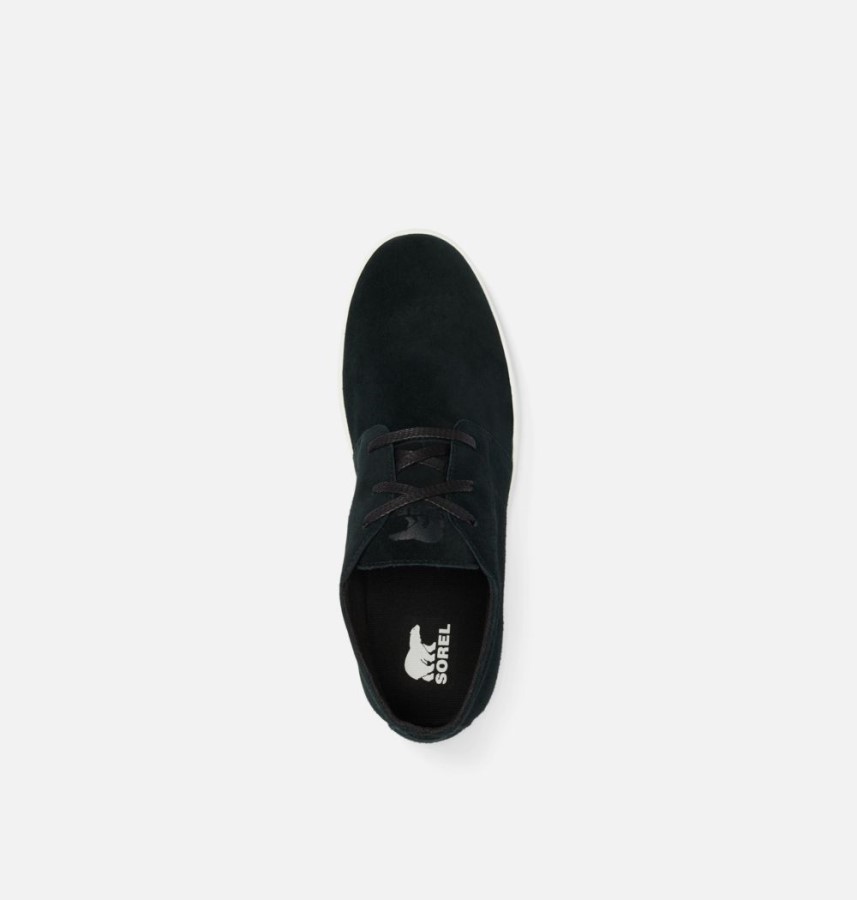 Sorel Australia Men's C-Street Chukka Sneaker Black-Sea Salt