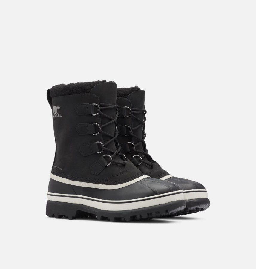 Sorel Australia Men's Caribou Boot Black-Dark Stone