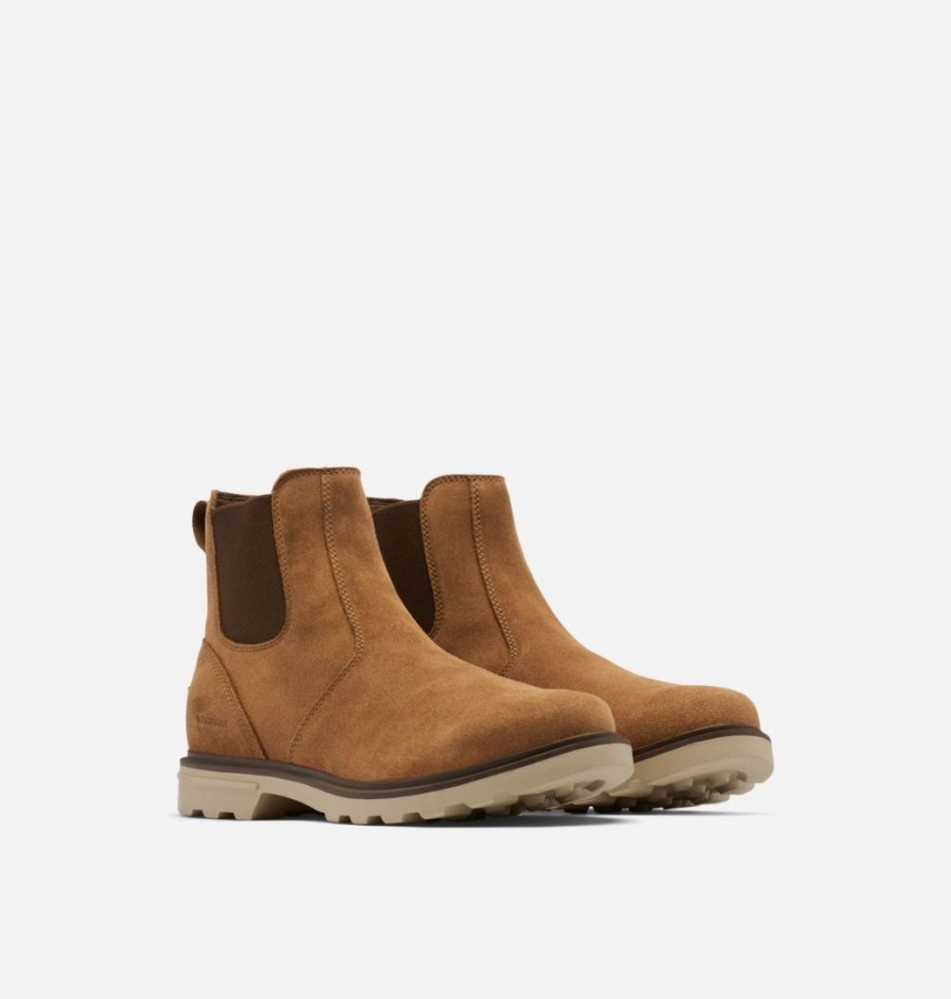 Sorel Australia Men's Carson Chelsea Boot Camel Brown-Oatmeal