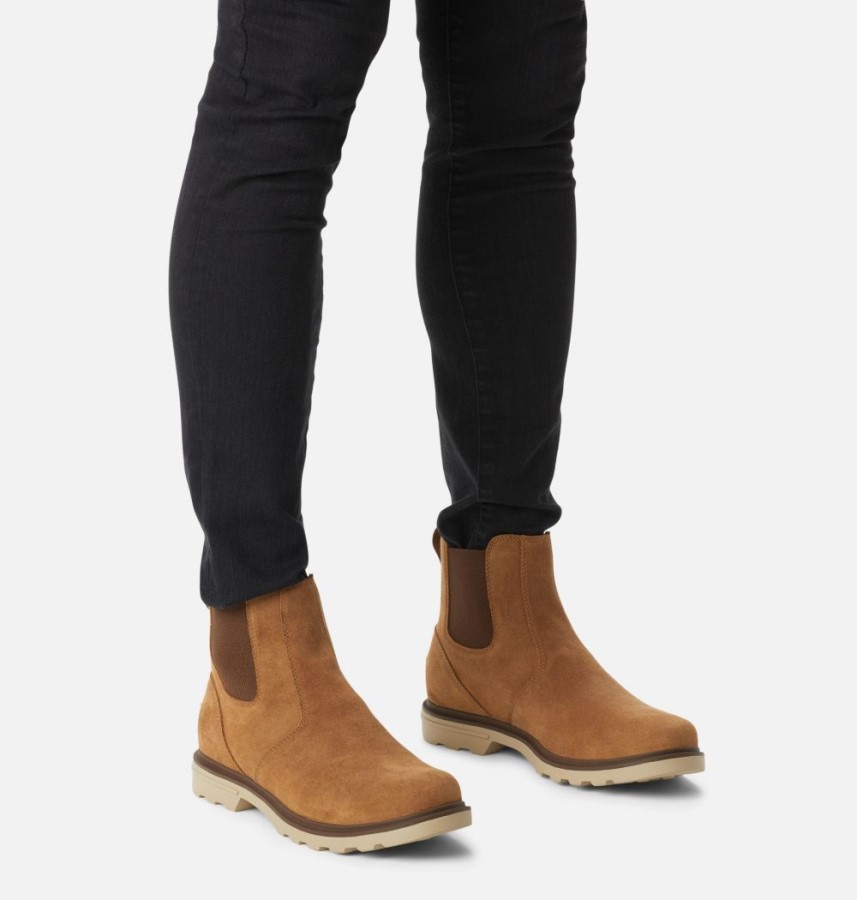Sorel Australia Men's Carson Chelsea Boot Camel Brown-Oatmeal