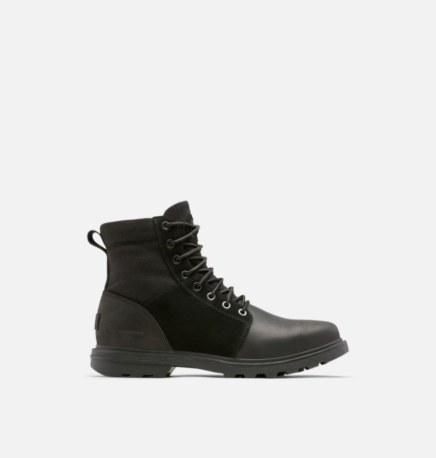 Sorel Australia Men's Carson Six Waterproof Boot Black-Dark Stone