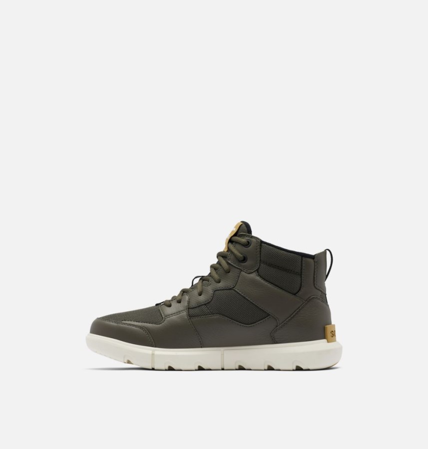 Sorel Australia Men's Explorer Ii Mid Trainer Shoe Alpine Tundra-Chalk