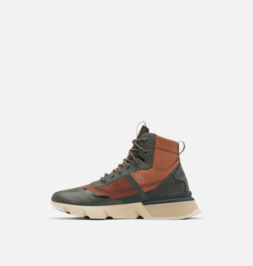 Sorel Australia Men's Kinetic Rush Mid Sneaker Dark Amber-Buffalo