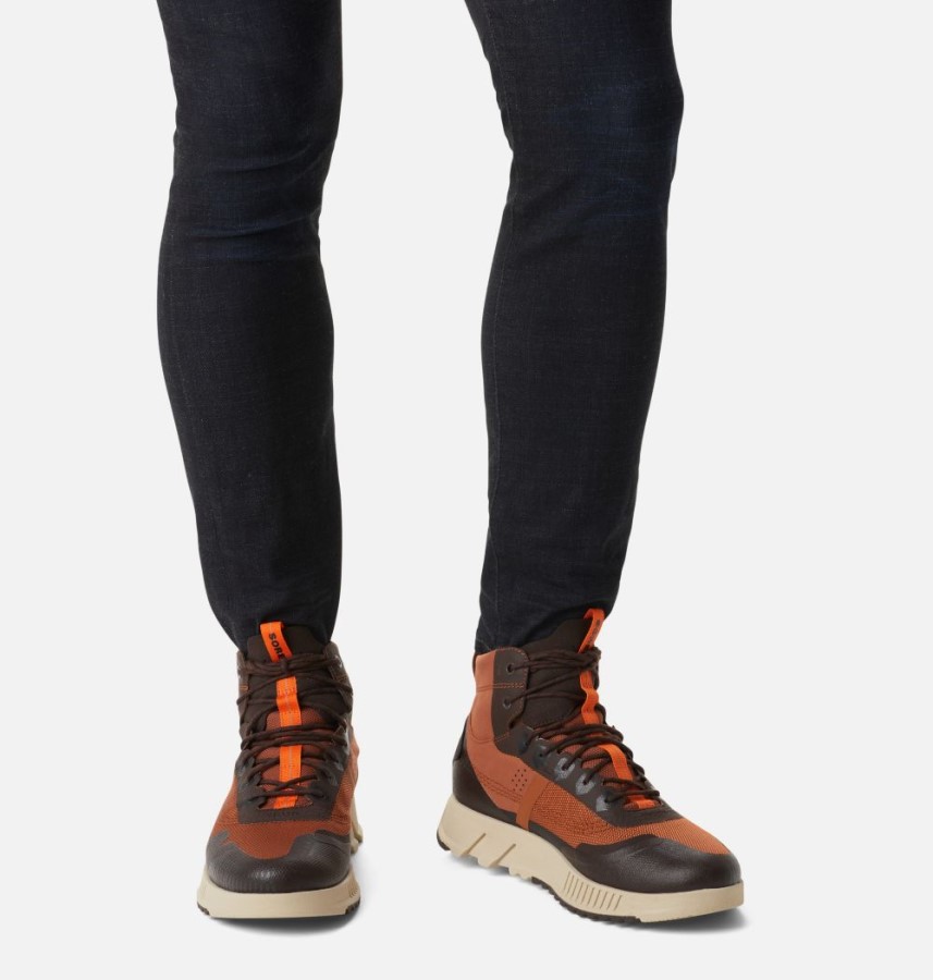 Sorel Australia Men's Mac Hill Lite Rush Waterproof Trainer Wood-Blackened Brown