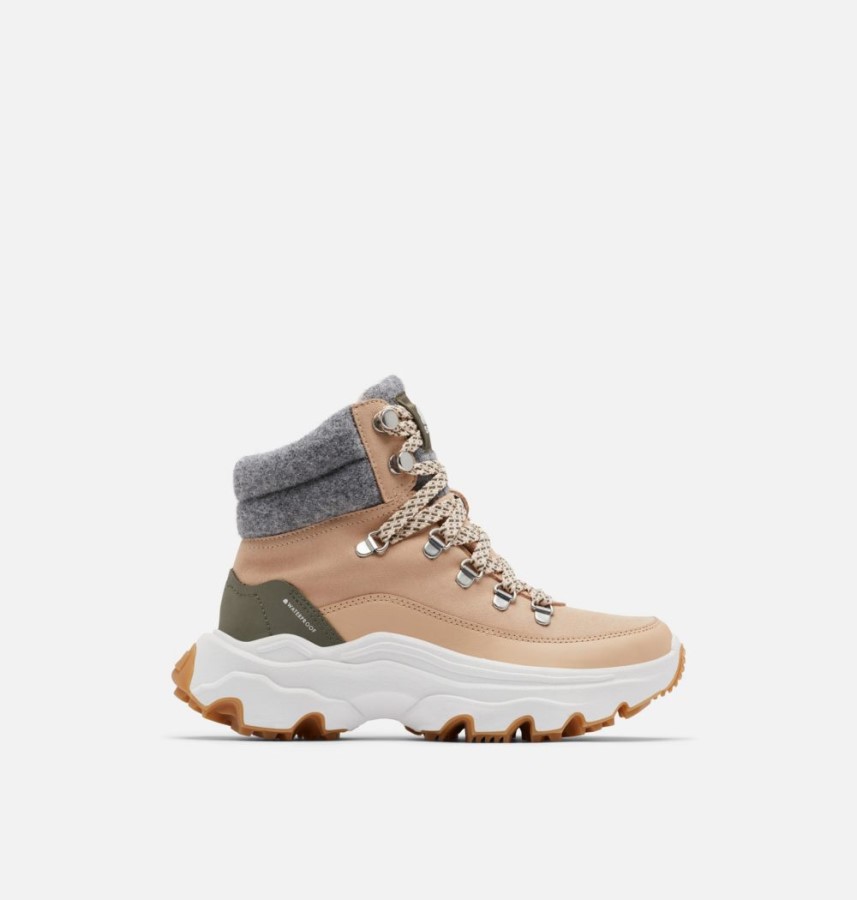 Sorel Australia Nova Sand-Stone Green Women's Kinetic Breakthru Conquest Sneaker Boot