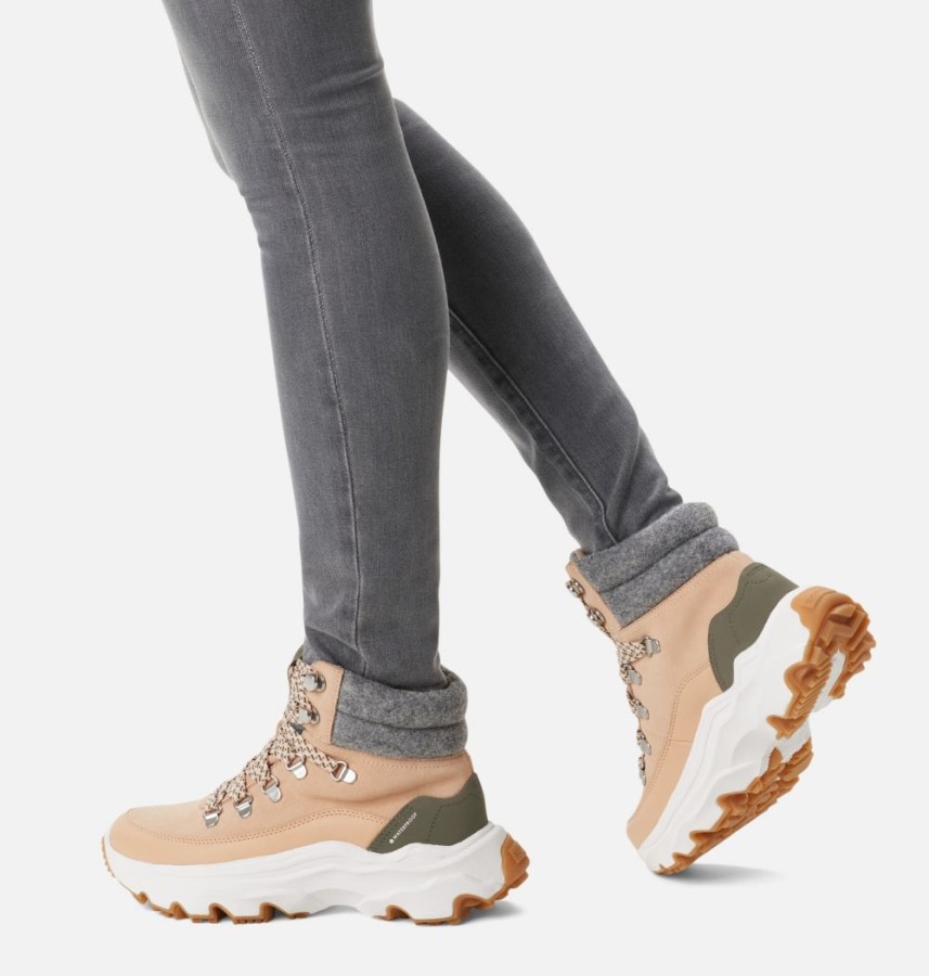 Sorel Australia Nova Sand-Stone Green Women's Kinetic Breakthru Conquest Sneaker Boot