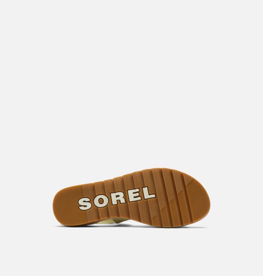 Sorel Australia Olive Shade-Chalk Women's Ella Ii Flat Sandal