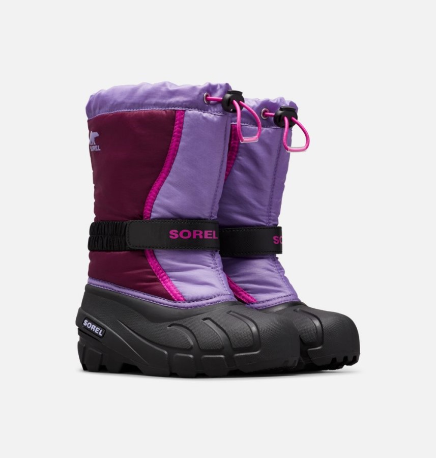 Sorel Australia Purple Dahlia-Paisley Purple Youth Flurry Boot