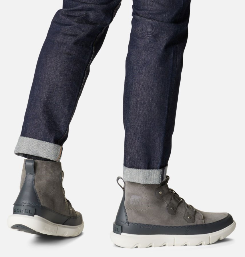 Sorel Australia Quarry-Sea Salt Men's Explorer Short Boot
