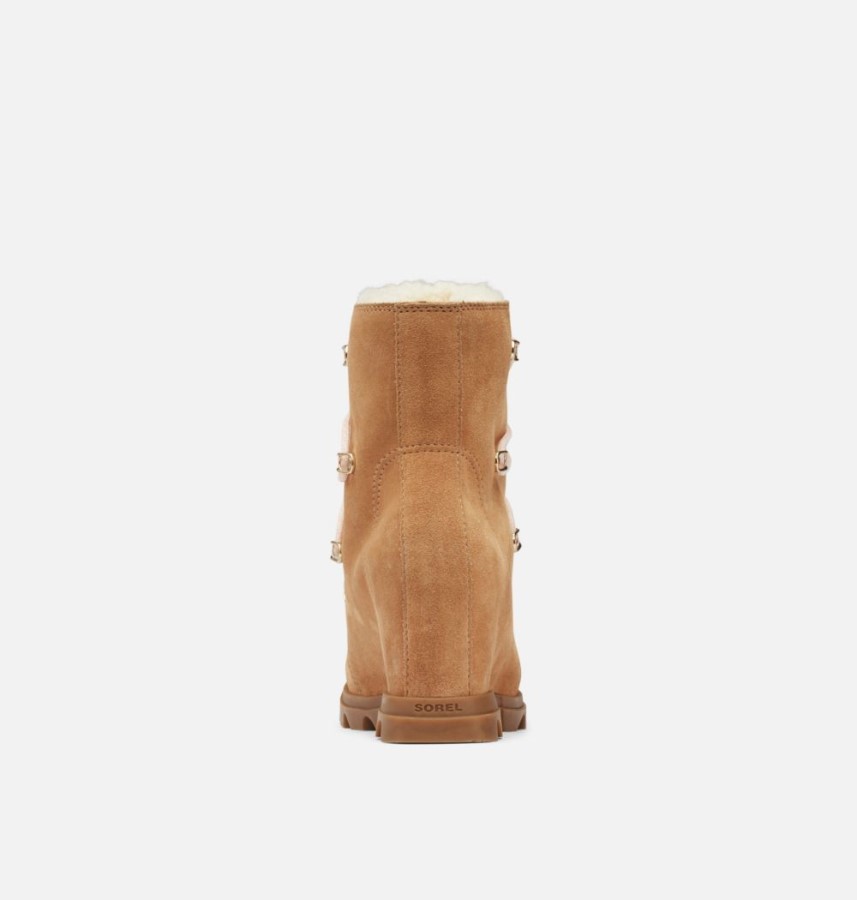 Sorel Australia Tawny Buff-Gum 2 Women's Joan Of Arctic Wedge Iii Lace Cozy Bootie