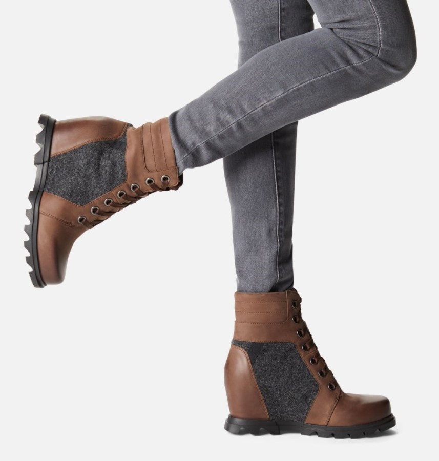 Sorel Australia Tobacco-Black Women's Joan Of Arctic Wedge Iii Lexie Bootie