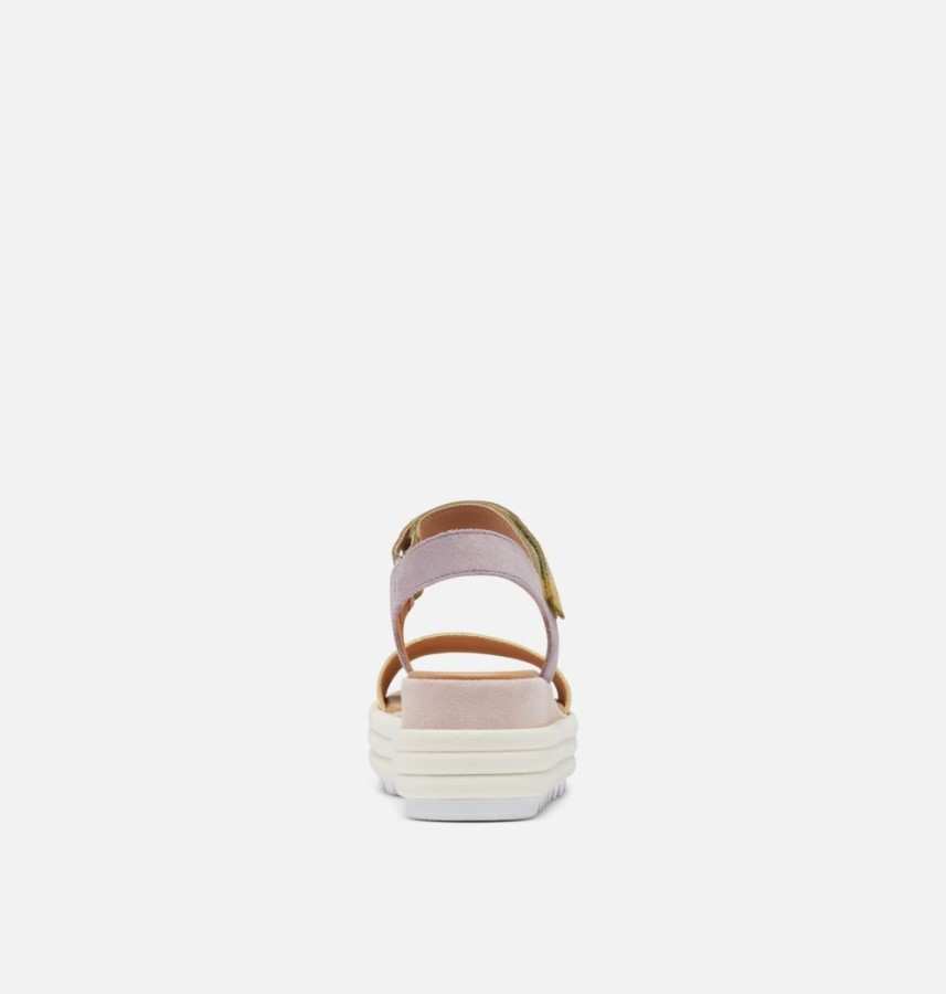Sorel Australia Tranquil Yellow-Chalk Women's Cameron Flatform Wedge Sandal