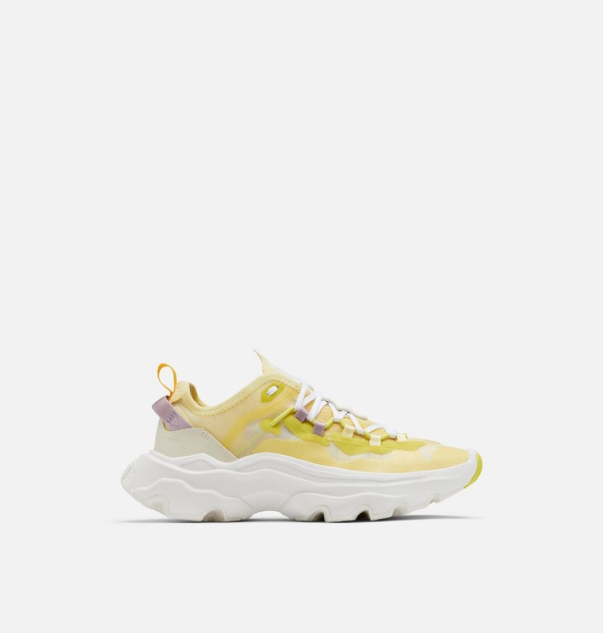 Sorel Australia Tranquil Yellow-Chalk Women's Kinetic Breakthru Tech Lace Sneaker