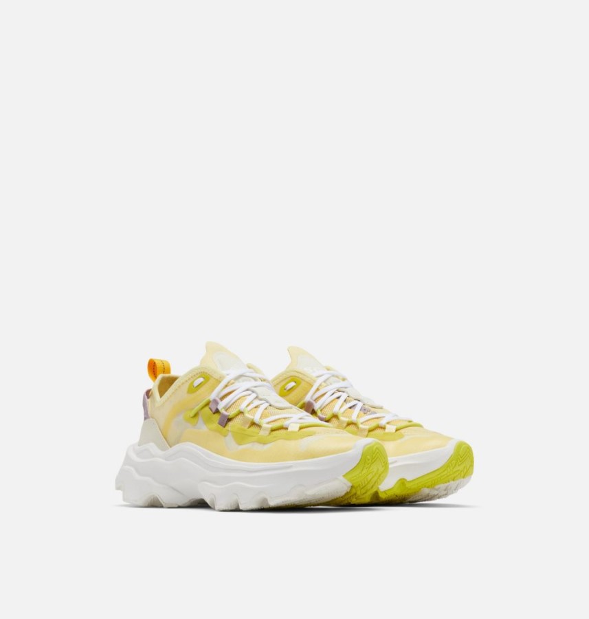 Sorel Australia Tranquil Yellow-Chalk Women's Kinetic Breakthru Tech Lace Sneaker