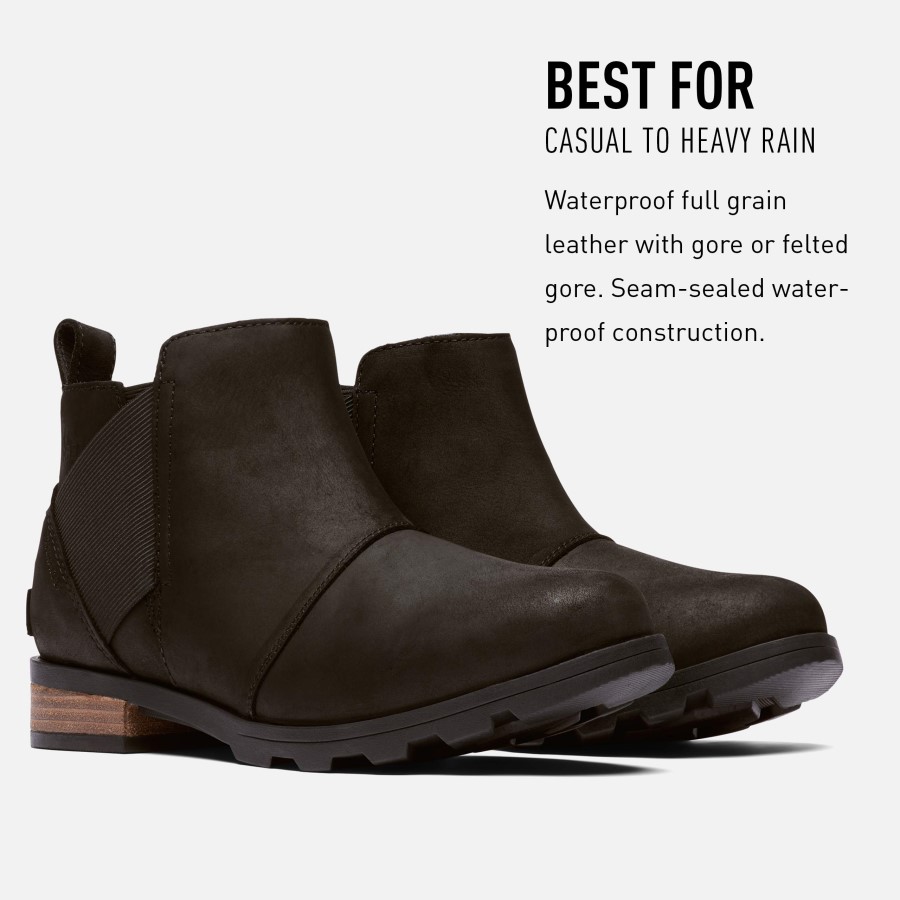 Sorel Australia Unisex Emelie Chelsea Black