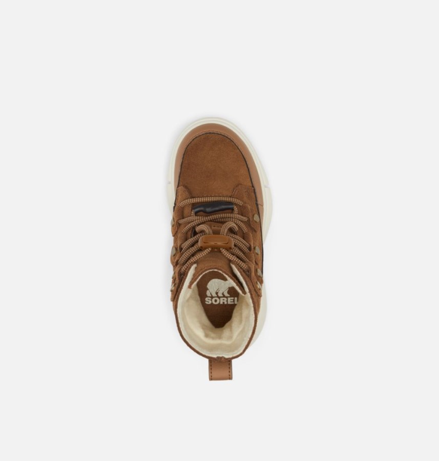 Sorel Australia Velvet Tan-Chalk Children's Explorer Lace Boot