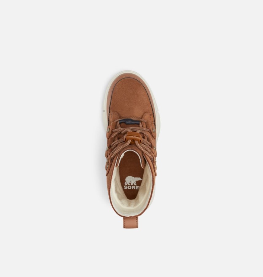 Sorel Australia Velvet Tan-Chalk Youth Explorer Lace Boot