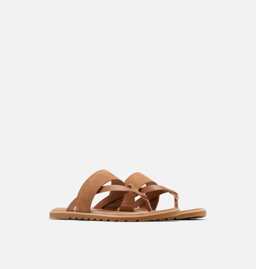 Sorel Australia Velvet Tan-Gum 2 Women's Ella Ii Easy Flip Sandal