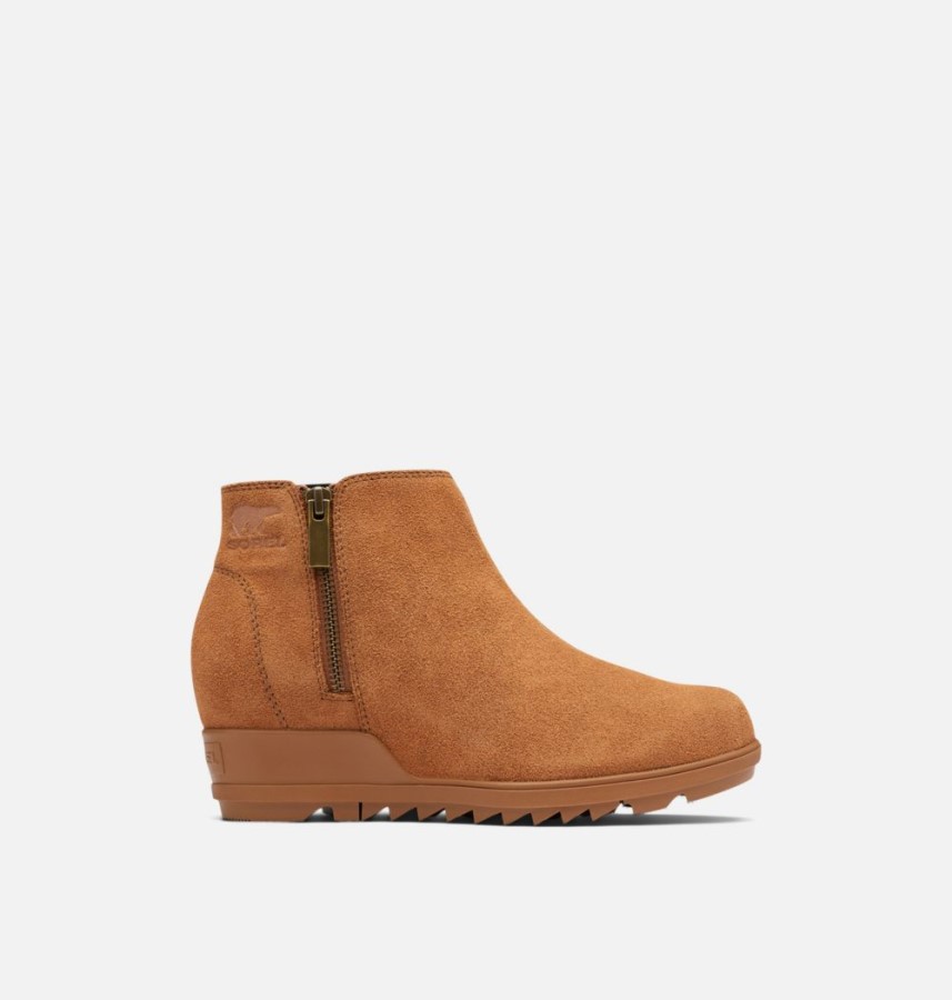Sorel Australia Velvet Tan Women's Evie Zip Wedge Bootie