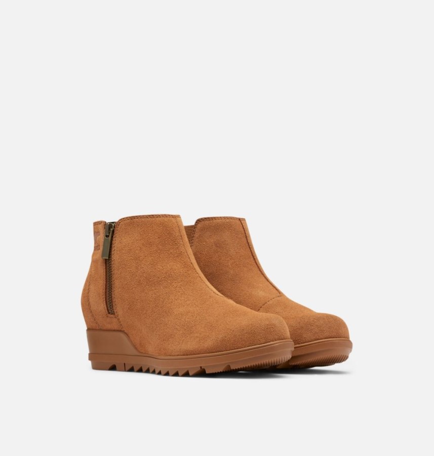 Sorel Australia Velvet Tan Women's Evie Zip Wedge Bootie