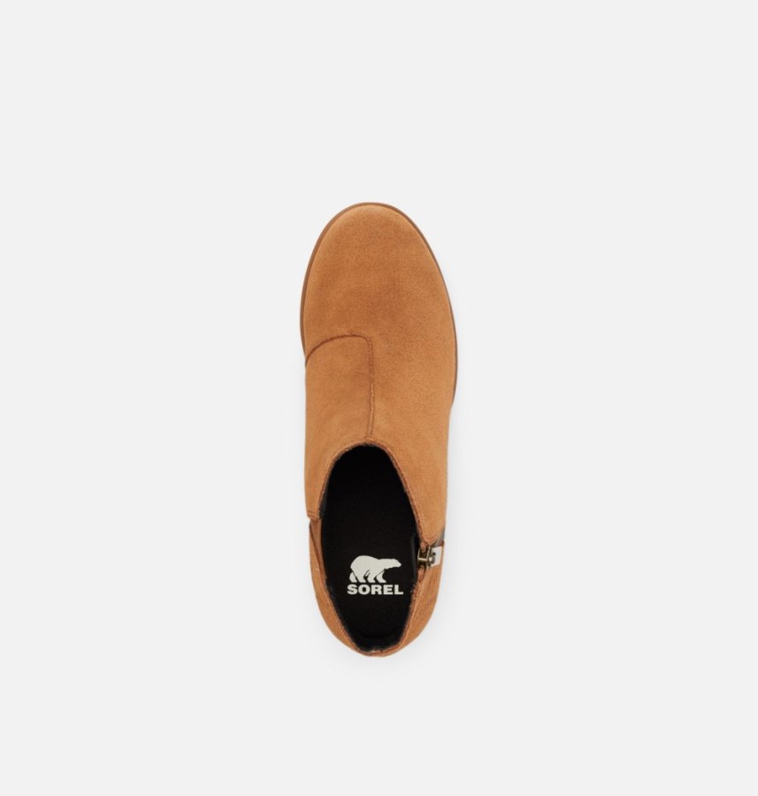 Sorel Australia Velvet Tan Women's Evie Zip Wedge Bootie