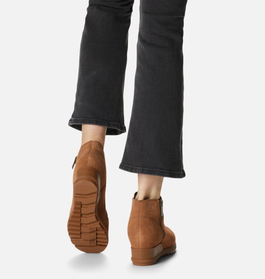 Sorel Australia Velvet Tan Women's Evie Zip Wedge Bootie