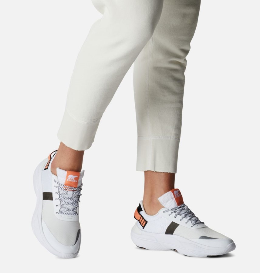 Sorel Australia White-Black Women's Explorer Blitz Leisure Lace Sneaker