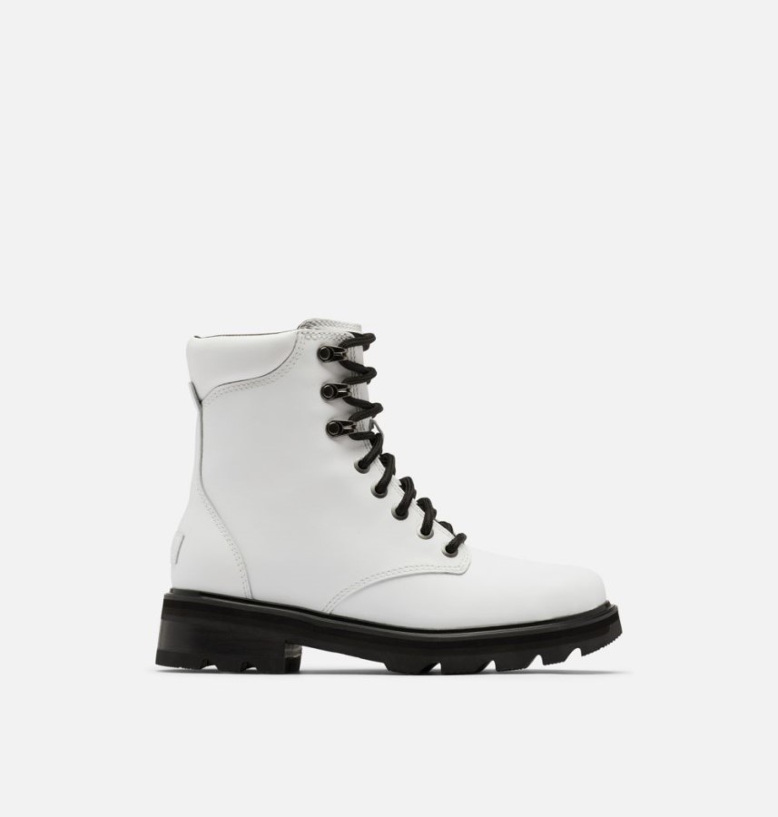 Sorel Australia White-Black Women's Lennox Lace Stkd Boot