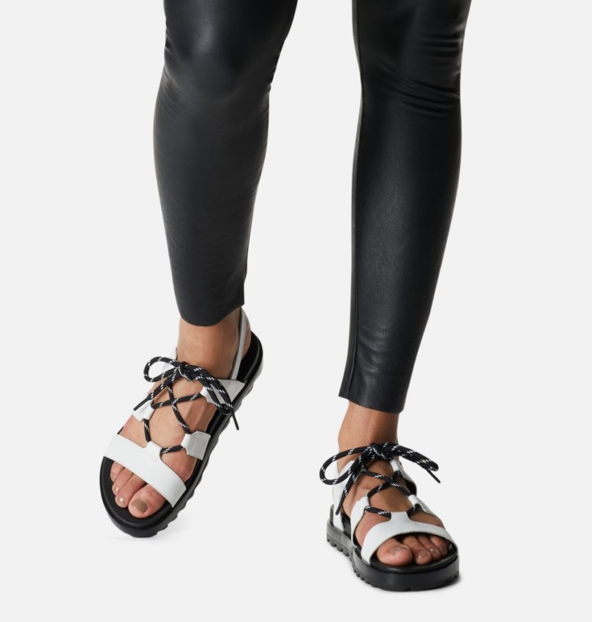 Sorel Australia White-Black Women's Roaming Lace Sandal