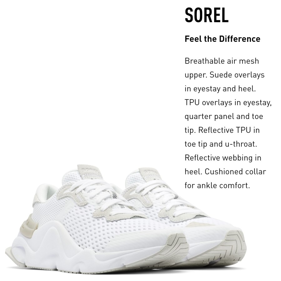 Sorel Australia White Light Dove Women's Kinetic Rnegd Lace Shoes