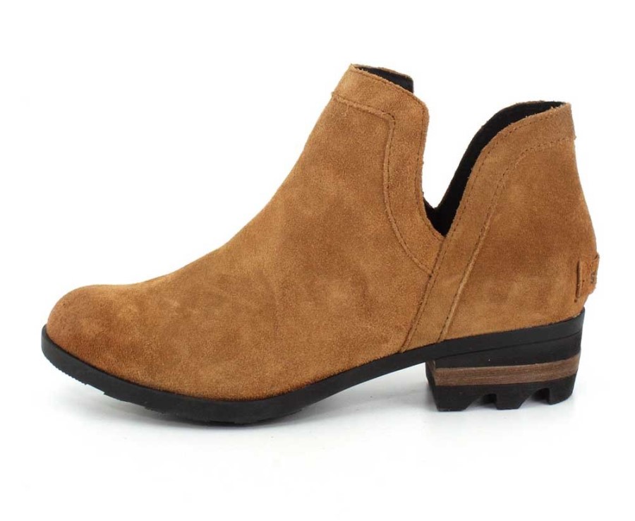 Sorel Australia Women's Ankle Boots Lolla Cut Out Bootie Camel Brown Black