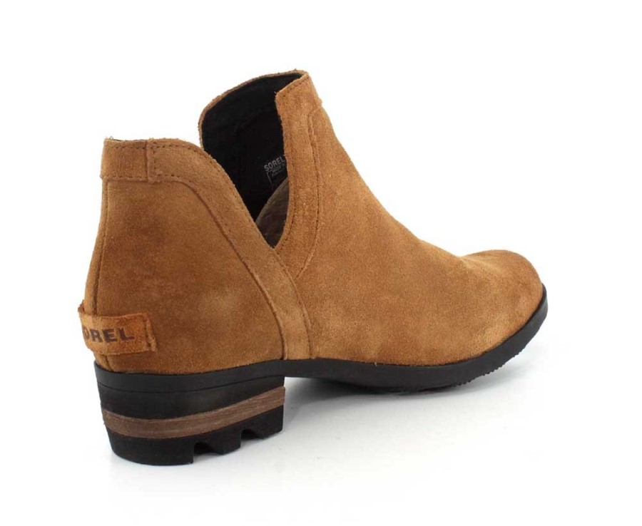 Sorel Australia Women's Ankle Boots Lolla Cut Out Bootie Camel Brown Black