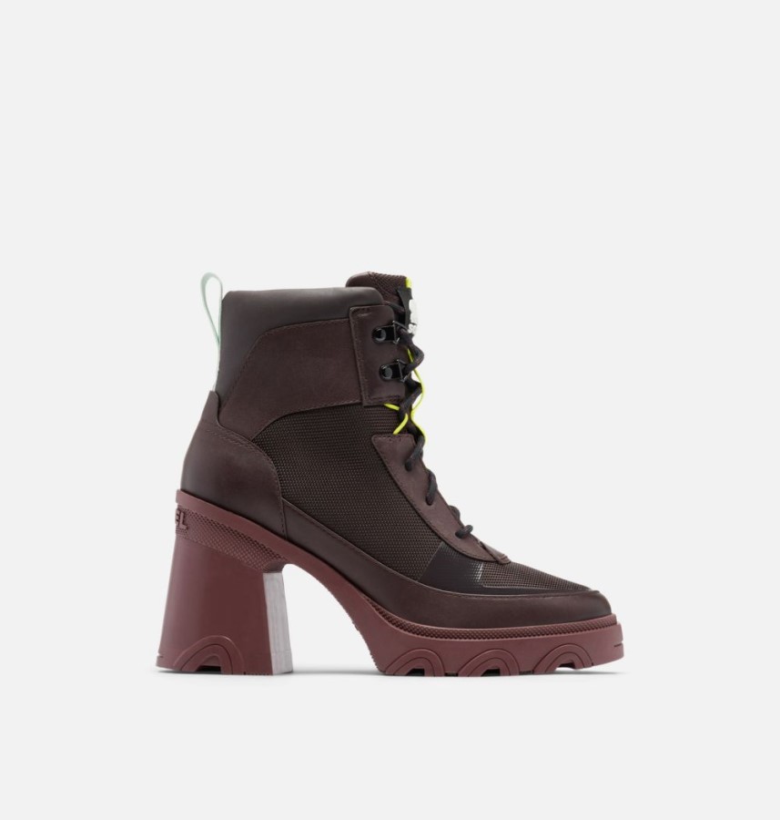 Sorel Australia Women's Brex Heel Lace Bootie New Cinder-Sea Sprite