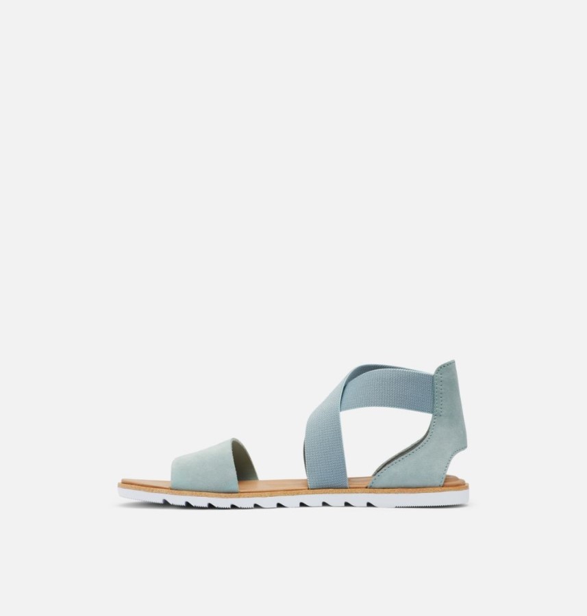 Sorel Australia Women's Ella Ii Flat Sandal Crushed Blue-Cinder Grey