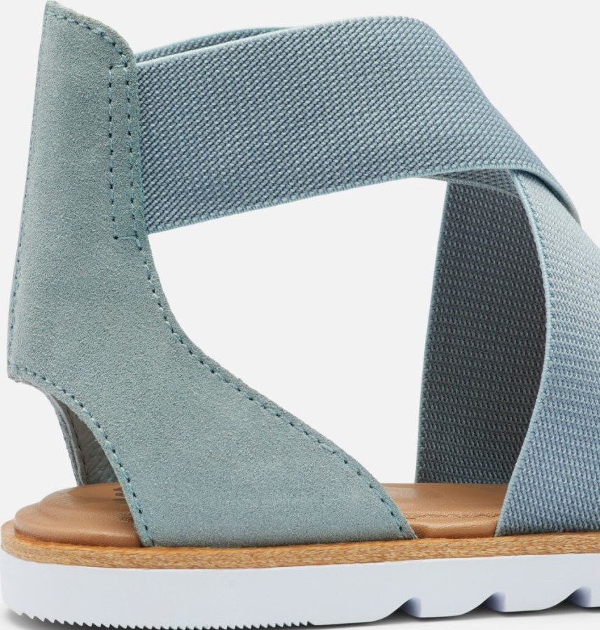 Sorel Australia Women's Ella Ii Flat Sandal Crushed Blue-Cinder Grey