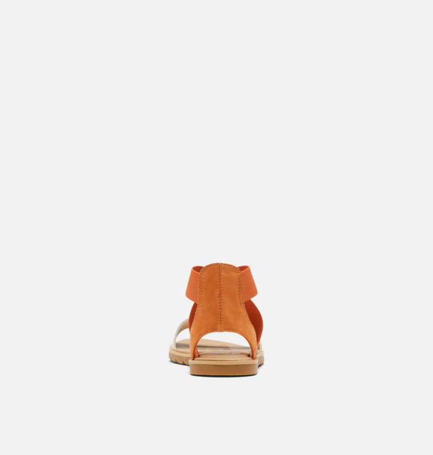 Sorel Australia Women's Ella Ii Flat Sandal Desert Sun-Chalk