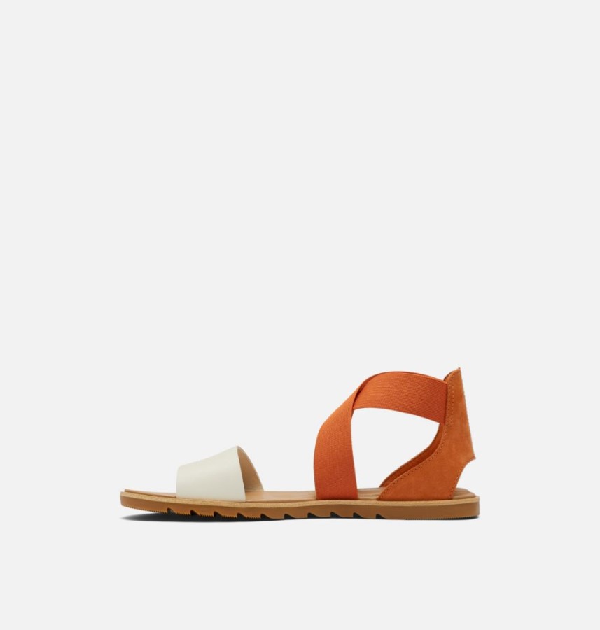 Sorel Australia Women's Ella Ii Flat Sandal Desert Sun-Chalk